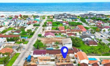 Sobrado com Piscina, 3 dormitórios à venda, 137 m² por R$ 830.000 - Eliana - Guaratuba/PR