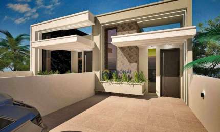 Casa Nova com Piscina, 3 dormitórios à venda, 125 m² por R$ 960.000 - Brejatuba - Guaratuba/PR