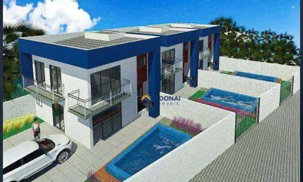Sobrado a 2 Quadras do Mar, com 3 dormitórios à venda, 100 m² por R$ 490.000 - Coroados - Guaratuba/PR