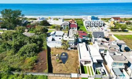 Terreno a 2 quadras do mar, à venda, 592 m² por r$ 550.000 - coroados - guaratuba/pr