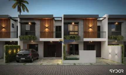 Sobrado Novo no Residencial Maré de Lua, com 2 dormitórios à venda, 72 m² por R$ 398.000 - Eliana - Guaratuba/PR