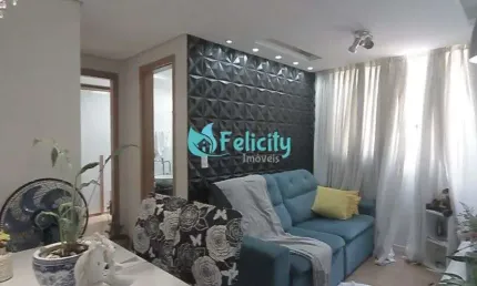 Apartamento com 2 dorms, 1 vaga, 45m2 no jardim íris