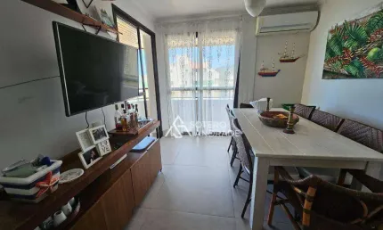 Lindo apartamento com vista para o mar na praia Massaguaçu