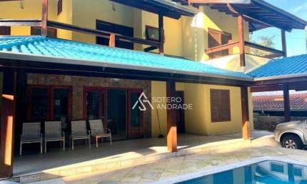 Casa maravilhosa com 6 dormitórios em condomínio fechado, praia do Massaguaçu