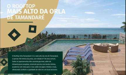 Apartamento à venda no ROOFTOP ORLA TAMANDARÉ 2, PRAIA DE TAMANDARÉ, Tamandaré, PE