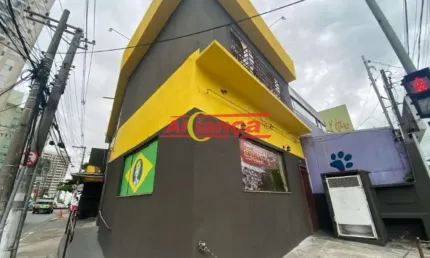 Salão para alugar, 250m² - área total sendo 125 terreo + 125  1 andar bairro - picanço guarulhos/sp