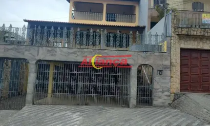 Sobrado para alugar com 370m², 4 quartos , 4 vagas - vila rosália- guarulhos/sp por r$ 8.000,00