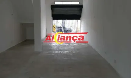 Salão comercial para alugar 90m² com 2 banheiros - jd. dos pimentas - guarulhos por r$: 4.500,00