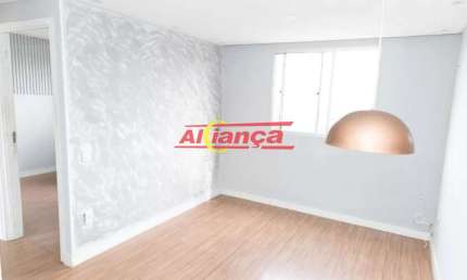 Apartamento para alugar, 2 quartos e 1 vaga, 45m², Bonsucesso - Guarulhos R$ 1.400