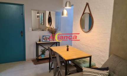 Apartamento para alugar, 2 quartos  e 1 vaga, 70m², Picanço - Guarulhos R$ 2.400,00