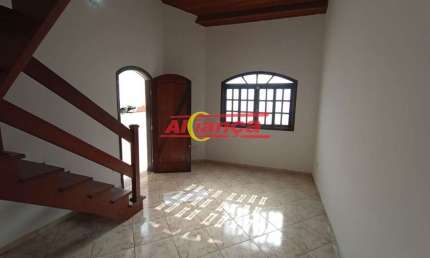 SOBRADO PARA ALUGAR COM 106M², 03 QUARTOS, 02 VAGAS, CIDADE MAIA - GUARULHOS/SP POR R$ 3.600,00