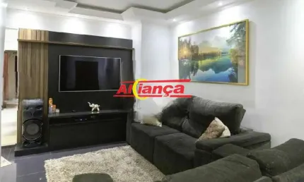 Sobrado com 3 quartos para alugar, 138m² - Vila São João Batista - Guarulhos /SP - por R$ 3.280,00