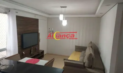 Apartamento para alugar com 02 quartos, 01 vaga, 45m², água chata - guarulhos/sp por r$ 1.300,00