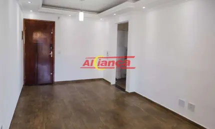 Apartamento com 2 quartos para alugar, 52m² - Vila Paraíso- Guarulhos/SP - R$ 1.500,00