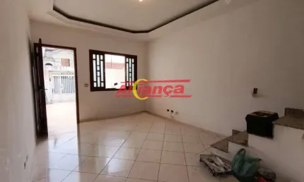 SOBRADO PARA ALUGAR COM 2 QUARTOS, 2 VAGAS, 95M², JARDIM SANTA CLARA - GUARULHOS/SP POR R$