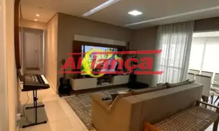 Apartamento com 3 suites para alugar,  128m² - Vila Augusta - Guarulhos/SP -  Por R$ 7.000,00