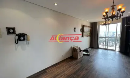 Apartamento com 3 quartos para alugar,  60m² - vila paulista - guarulhos/sp -  por r$ 2.300,00