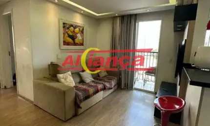 Apartamento para alugar com 2 quartos, 2 banheiros e 1 vaga,- 55m²-vila augusta - guarulhos - sp