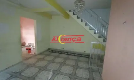 Sobrado para alugar com 2 quartos- 58m²- jardim castanha - guarulhos - sp, por r$ 1.500,00