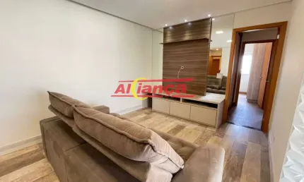 Apartamento para alugar, 3 quartos, 3 suítes e 3 vagas,103m², vila galvão- guarulhos por r$4.000,00