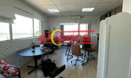 Sala mobiliada para alugar, com 1 vaga, 38m², vila moreira - guarulhos/ sp por r$ 3.000,00