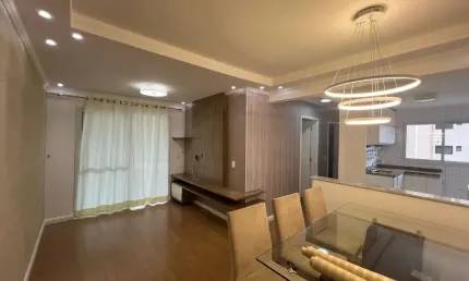 Apartamento   avenda  em  interlagos  semimobiliado  com 61 metros 2 dormitorios sendo um suite,2 vagas  de garagem