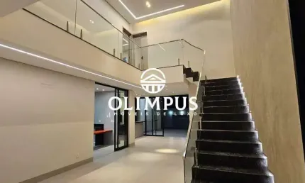 Bela casa estilo sobrado disponível para venda no condomínio Splendido na cidade de Uberlândia-MG