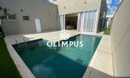Linda casa em condomínio de alto padrão com 360m², disponível para locação - Uberlândia/MG