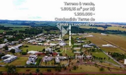 Terreno em condomínio fechado à venda no Loteamento Terras de Canaã, Cambé 
