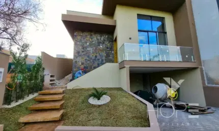 Casa nova no  condomínio heimtal park em londrina – 3 quartos e área gourmet