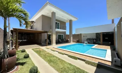 Casa em Condomínio para Venda em Camaçari, Barra do Jacuípe, 4 dormitórios, 3 suítes, 6 banheiros, 8 vagas