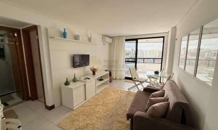 Apartamento Mobiliado para Locação em Salvador, Armação, 1 dormitório, 1 banheiro, 1 vaga