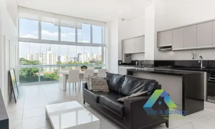 Apartamento com 1 Quarto e 2 banheiros para Alugar, 85 m² no Brooklin!