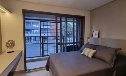 Lindo Studio todo decorado com localização privilegiada na área nobre do Brooklin Novo! SP