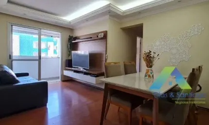 SANTO ANDRÉ Apartamento 89 metros, 3 dormitórios sendo 1 suíte, 2 vagas, lazer completo com ótima localização e valor !!