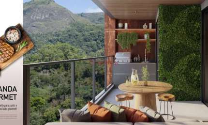 Apartamento com 3 quartos sendo 1 suíte, 105 m² em Agriões - Teresópolis/RJ.