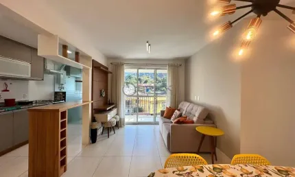 Apartamento mobiliado para locação com 2 quartos sendo 1 suíte, 75 m² no Jardim Cascata - Teresópolis/RJ.