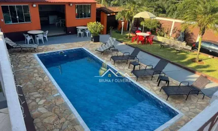 Chácara com 2 dormitórios para alugar, 1000 m² por r$ 1.000,00/dia - terra preta - mairiporã/sp
