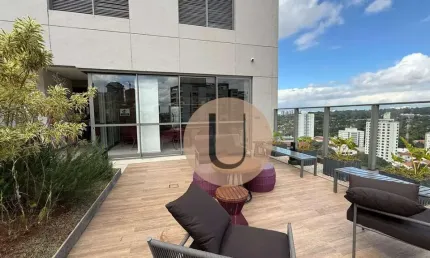 Estudio com 1 dormitório à venda, 25 m² pé direito 3,700 m por r$ 370.000 - jardim das acácias - são paulo/sp