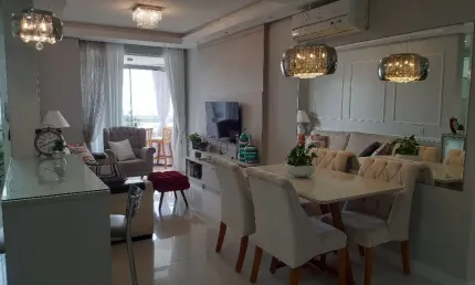 APARTAMERNTO DE 3 DORMITÓRIOS, 1 SUITE, 2 VAGAS, MOBILIADO.