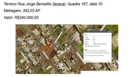 Terreno comercial para alugar na Rua Rodolfo Cremm, 157, Jardim Três Lagoas, Maringá