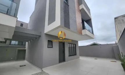 Sobrado Triplex 169m² Privativos no Portão, Curitiba - 3 Quartos e Terraço Gourmet