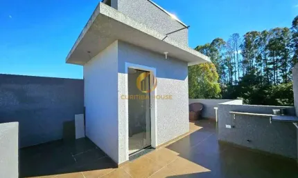 Sobrado triplex 3 quartos Umbará próximo R. Nicola Pellanda com 110 m² privativos (contando terraço)