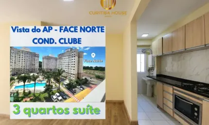 Apartamento 3 quartos sendo 1 suíte no condomínio up life pinheirinho com cozinha planejada