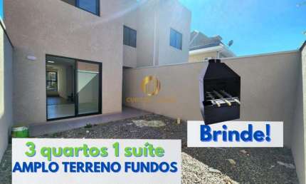 sobrado 3 quartos sendo 1 suíte e amplo terreno nos fundos Alto Boqueirão