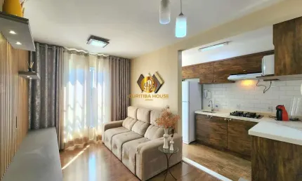 Apartamento 2 quartos mobiliado no Condomínio UP LIFE Pinheirinho. Face norte!