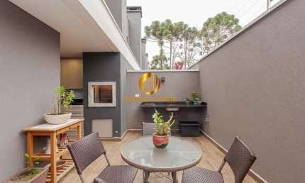 Sobrado 3 quartos sendo 1 suite Vila das Araucárias, fundos gourmet com churrasqueira e mobiliado