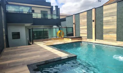 SOBRADO 4 QUARTOS, PISCINA e LIVING GOURMET COM CHURRASQUEIRA NA FAZENDA RIO FRANDE