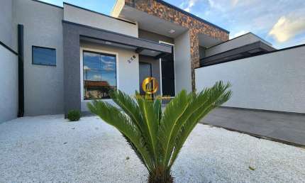 Casa com 3 quartos sendo 1 suite, com preparação aquecimento a gás no Eucaliptos Fazenda Rio Grande