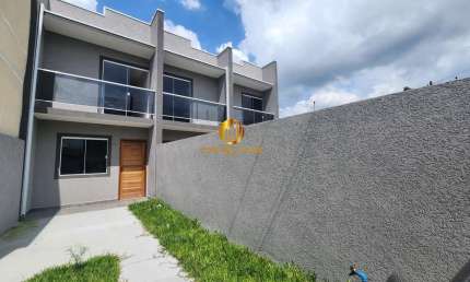 Sobrado 2 quartos novo no Umbara frente para Rua. Entrada de apenas R$ 12.000,00   Avaliação Caixa pronta de R$ 460.000,00.